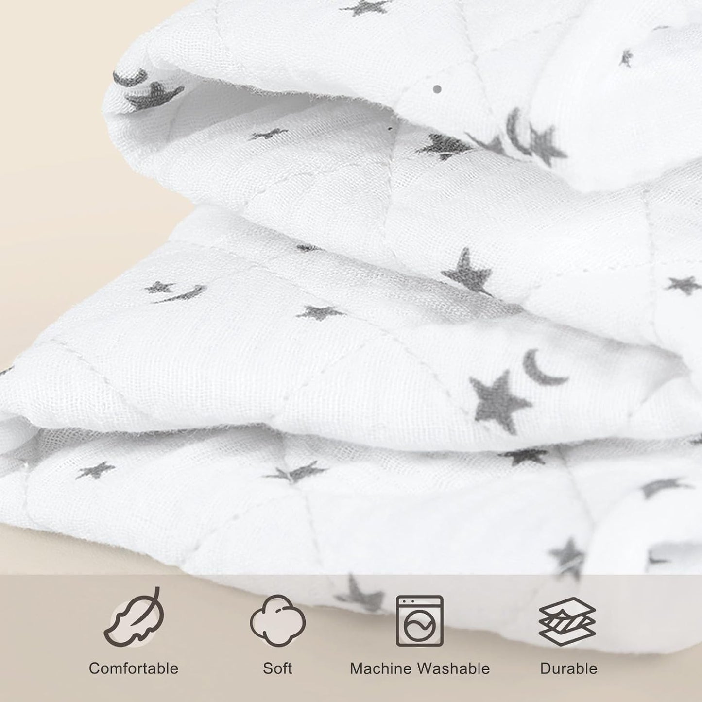 Unicorn Castle Waterproof Changing Pad Cover Muslin Changing Table Pad Cover 2 Pack Quilting for 32"x16" Baby Changing Pad Sheets Girls Boys,White Blue