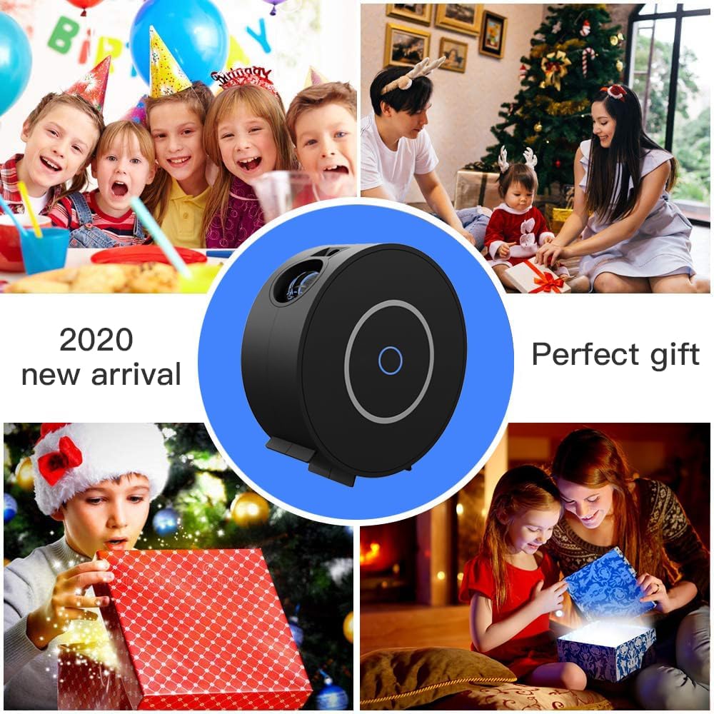 Star Projector Lights, Galaxy Projector for Bedroom, Smart APP & Voice Control Galaxy Lamp,Ceiling Night Light Compatible with Alexa & Google Home,Room Decor for Kids Adults-Black