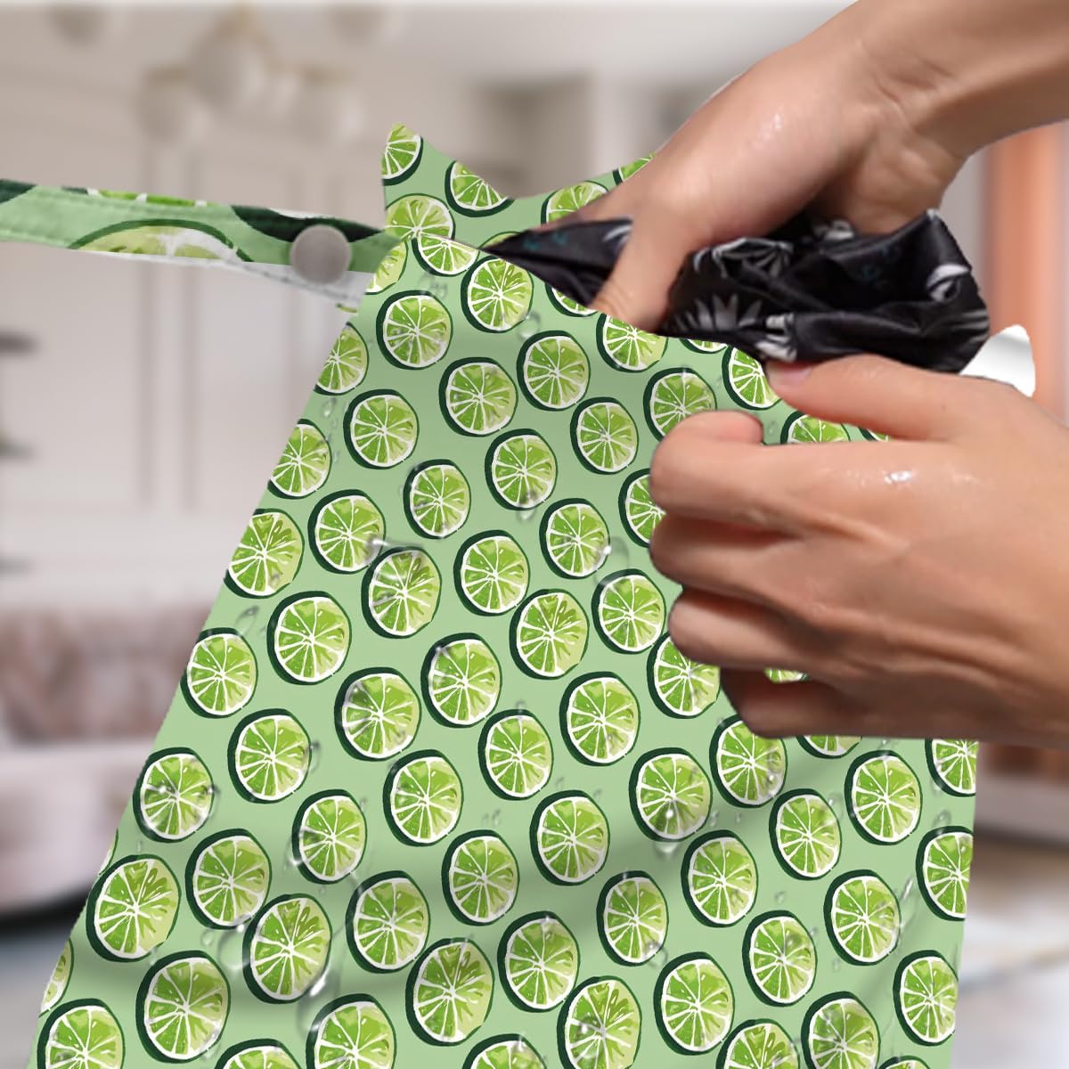 4 Pack Cute Fruit Wet Bag Waterproof Washable Reusable Wet Dry Bag for Swimsuit Dirty Clothes Cloth Diaper Travel Beach Pool Yoga Gym Toiletries Travel Beach Essentials Watermelon Cherry