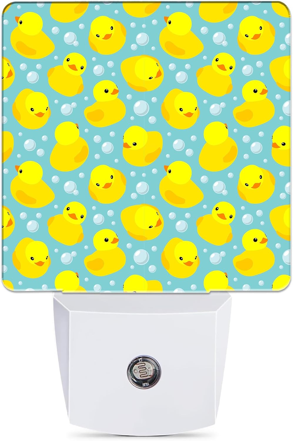 Yellow Rubber Ducks Night Light, Dusk to Dawn Smart Sensor Nightlight for Bedroom Bathroom Kitchen Hallway Stairs Hallway, Plug-in, Energy Efficient Decor Desk Lamp Gifts
