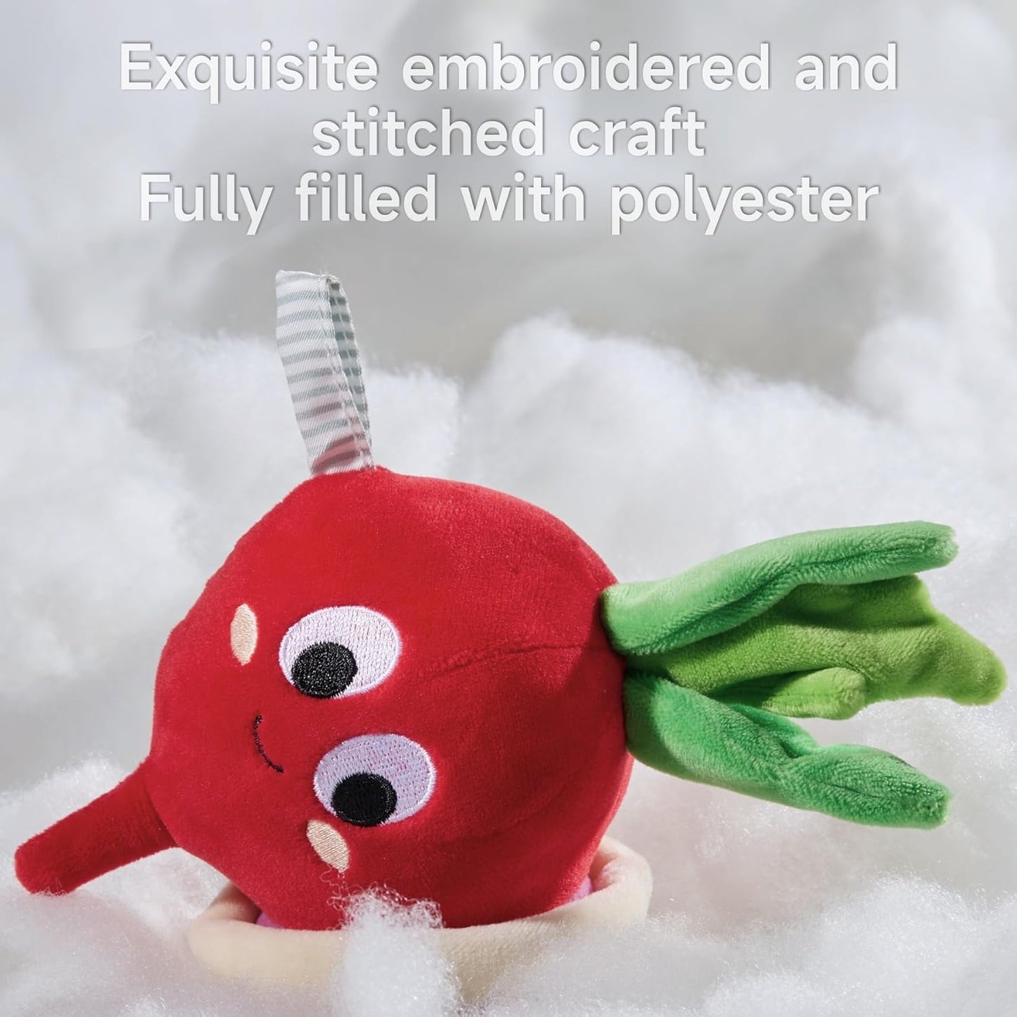 TUMAMA Baby Toys 0 3 6 12 Months, Soft Hanging Stroller Toys Potted Plant Crib Car Seat Toys, Infant Newborn Crinkle Infant Rattles with Teether Squeaky Sensory Developmental Toy