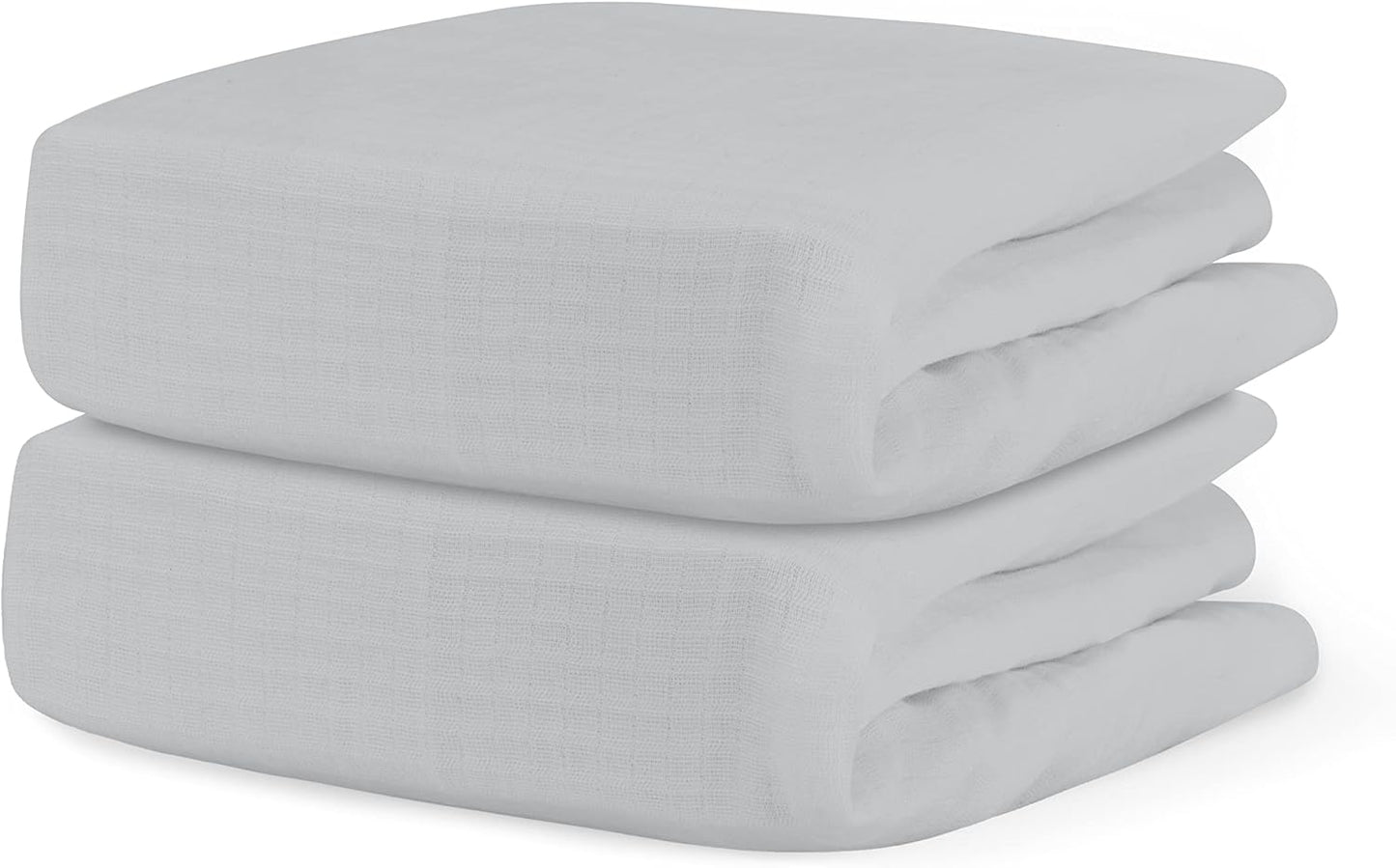 Newton Baby Fitted Single Layer Crib Sheet (2-Pack) - Ultra Breathable and Soft, Organic Cotton, Fits All Standard Cribs, Twilight Grey
