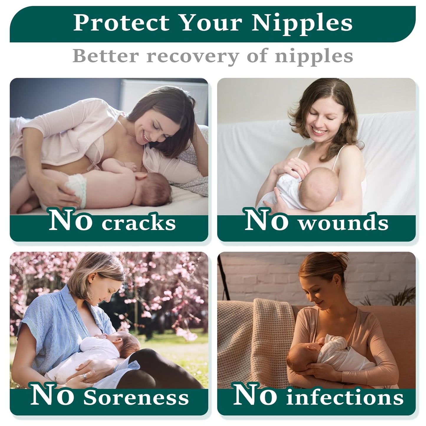 The Original Silver Nursing Cups - Nipple Shields for Nursing Newborn, Newborn Breastfeeding Must Haves for Soothe and Protect Your Nursing Nipples - Trilaminate 999 Silver（Regular）