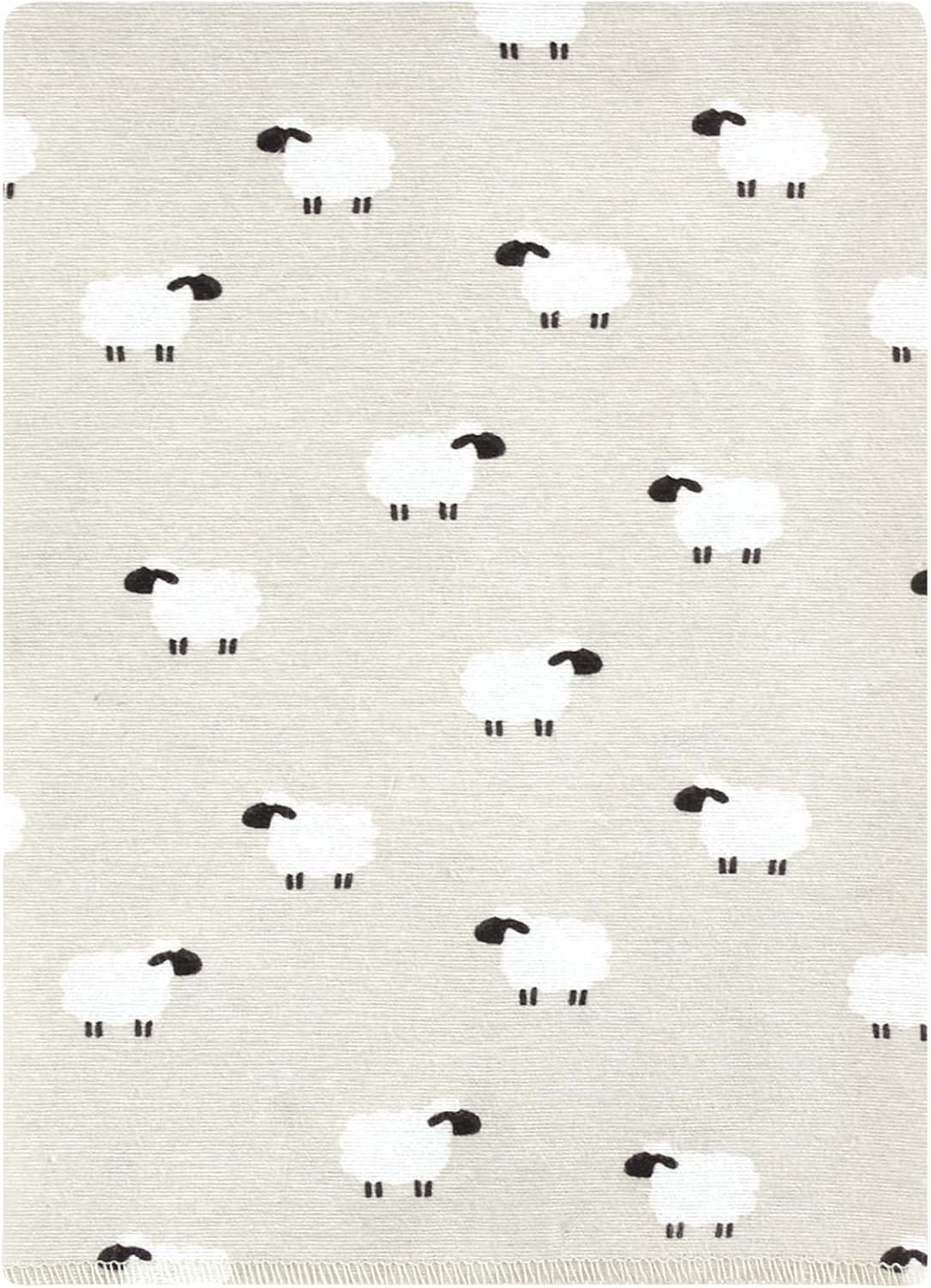 Luvable Friends Hudson Baby Flannel Burp Cloths 12pk, Beige Sheep