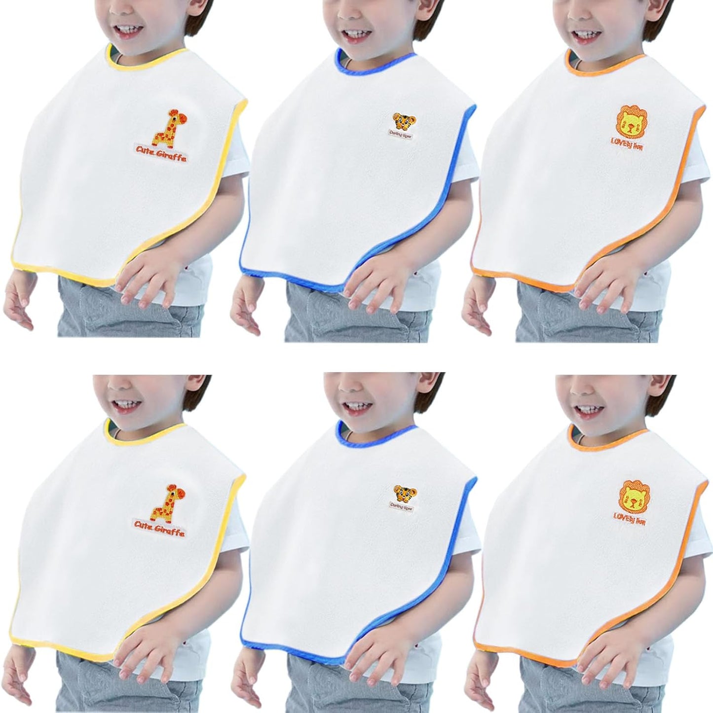 Bibs,Extra large bibs for Toddlers, Towel Bibs,Waterproof and super absorbent.