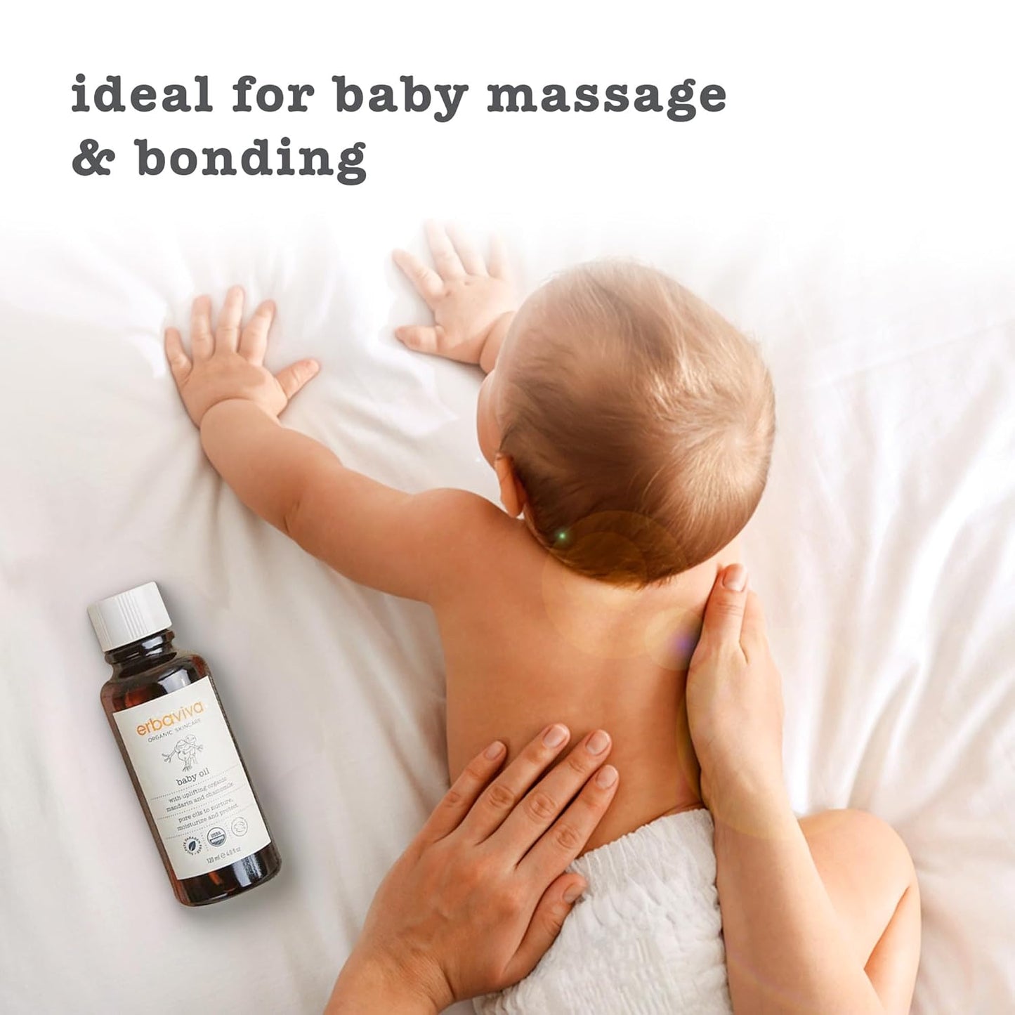 erbaviva Baby Oil, 4 Fl Oz (Pack of 2)