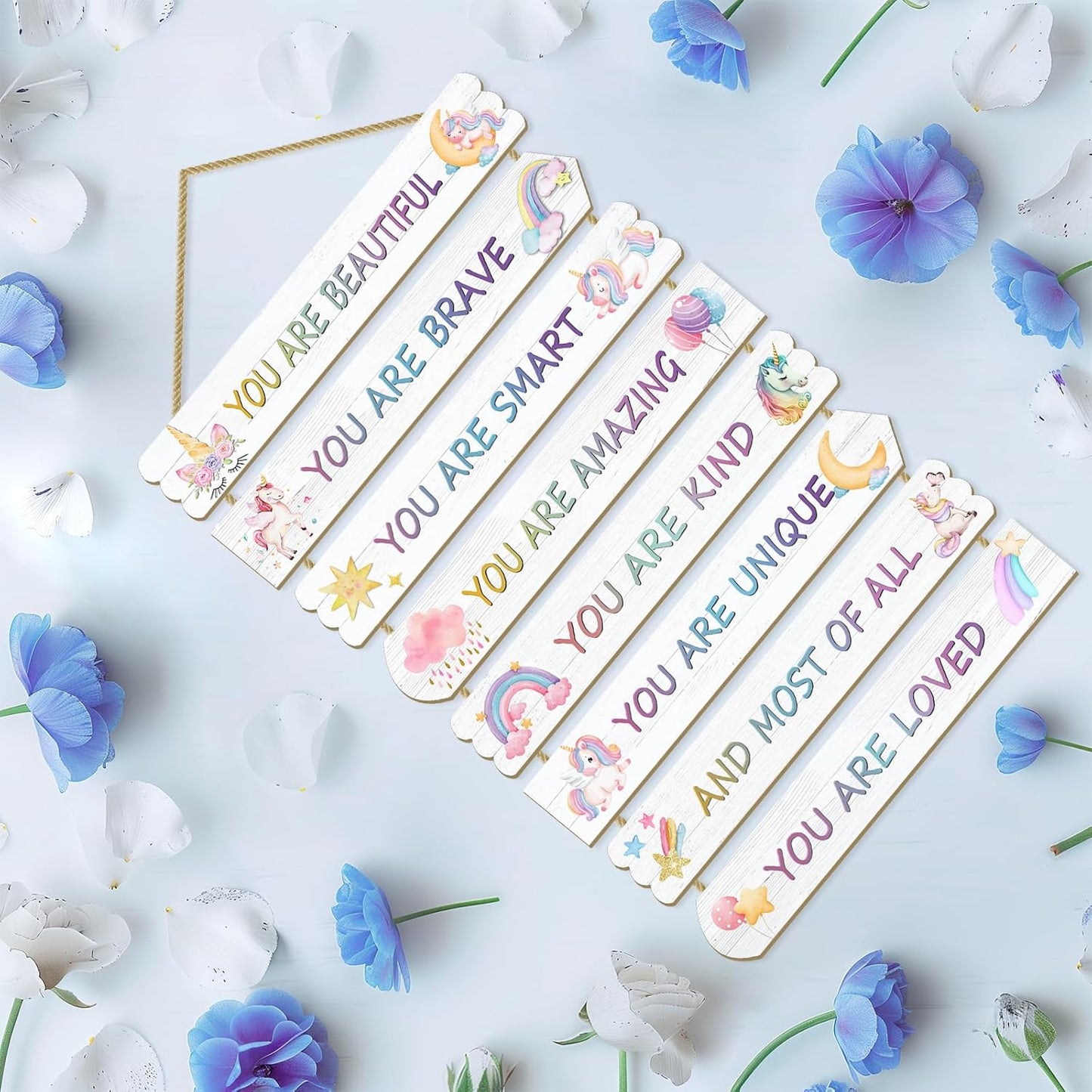 Unicorn Room Decorations For Girls, Kids Room Decor, Inspirational Wall Deco, Little Kids Bedroom Decor,Bedroom Deco For Teen Girls,Nursery Wall Decorations(Unicorn)