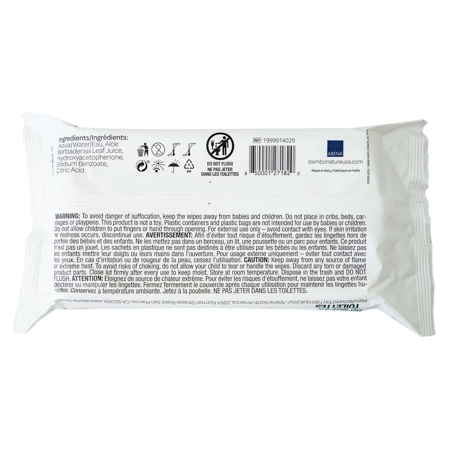 Bambo Nature USDA Certified Biobased Baby Wipes 64 Count