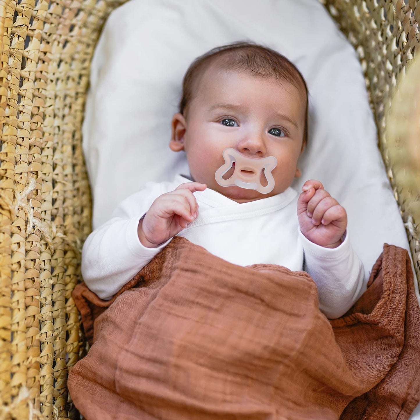 Suavinex Zero Zero Silicone Baby Pacifier w/SX Pro Physiological Pacifier Nipple (-2-2M), 2Pk, Medium