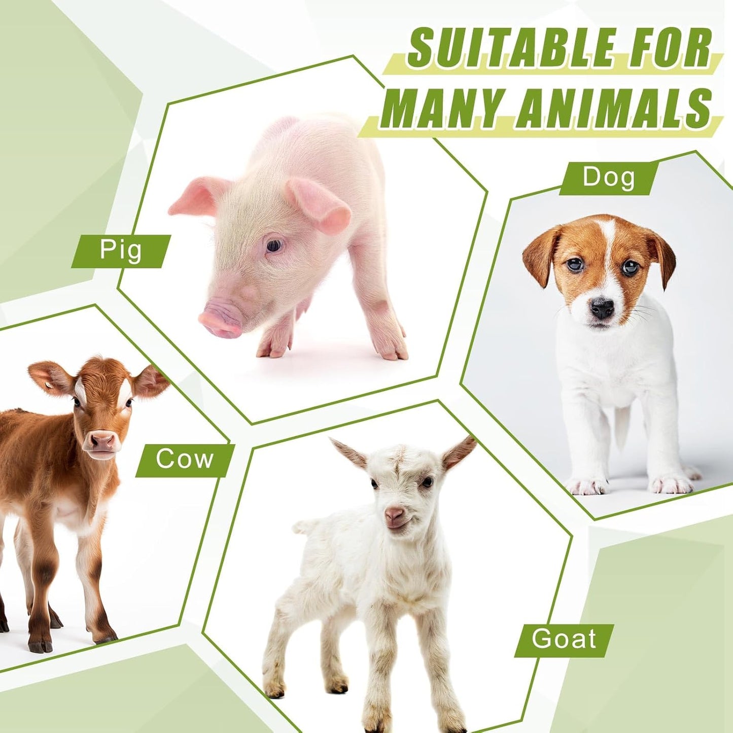 7 Pacifier Small Animal Milk Feeder 10 L / 338.18oz Puppy Lamp Goat Milk Feeder Farm Water Bottle Dispenser Animal Drinking Equipment for Professional Breeding