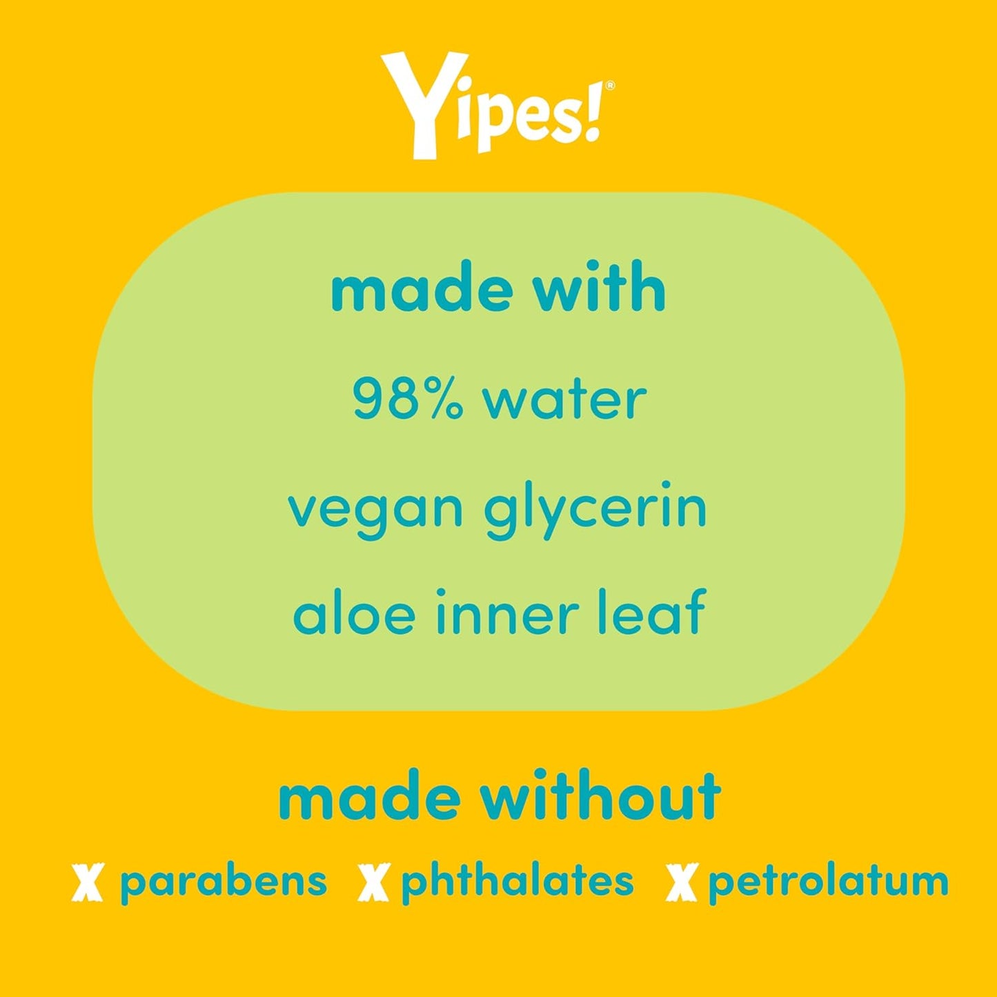 Yipes! Kids Face and Hand Wipes | Compostable Wet Wipes for Sensitive Skin | Individually Wrapped | Classroom Must Haves | Travel Essentials | For Backpacks, Lunchboxes, Classroom Supplies | 4 pack