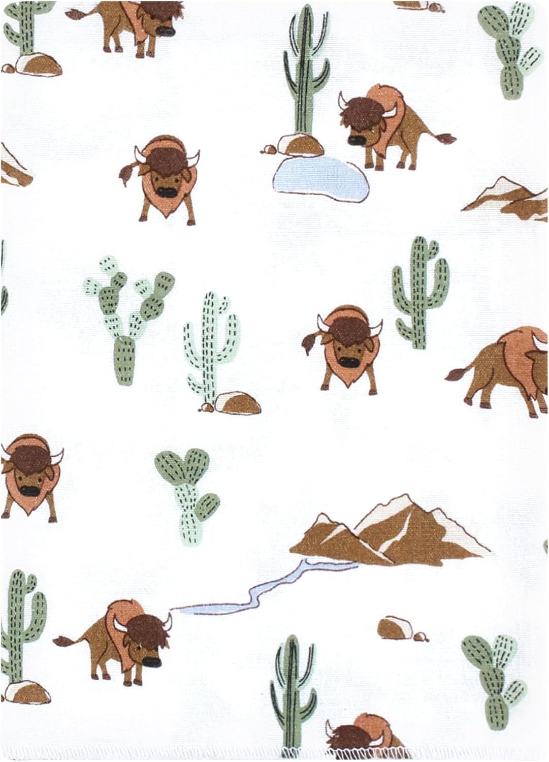 Luvable Friends Hudson Baby Flannel Burp Cloths 12pk, Forest Trail