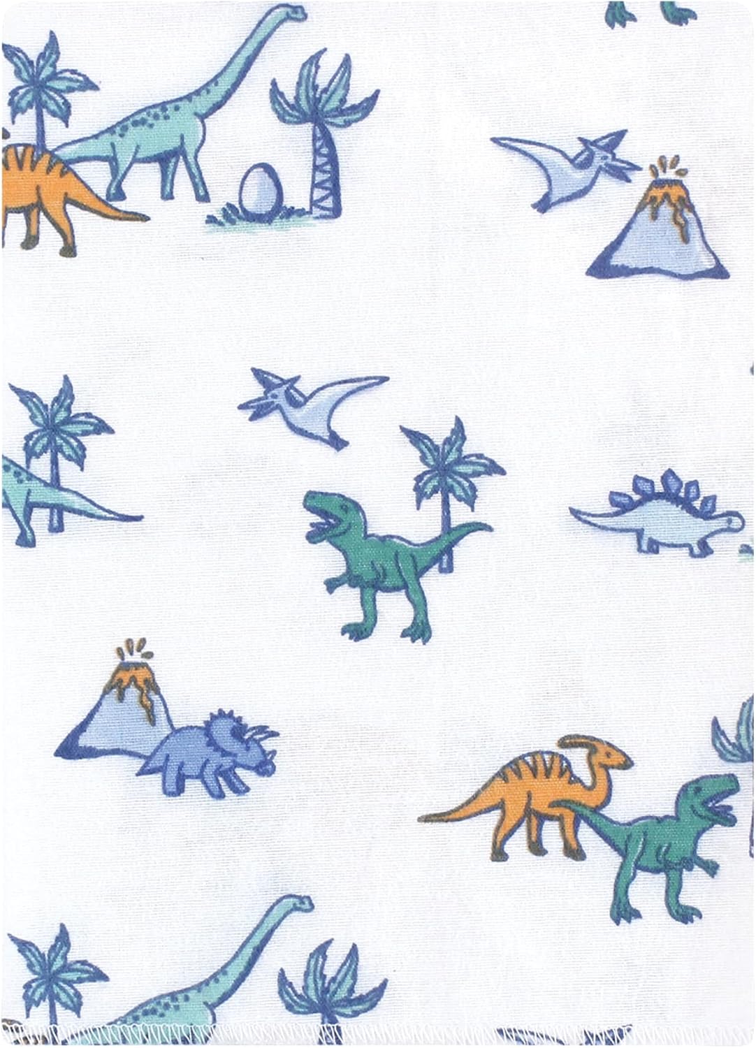 Luvable Friends Hudson Baby Flannel Burp Cloths 12pk, Dino Garden