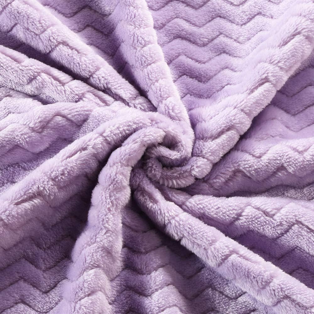 CREVENT 30''X40'' Soft Cozy Warm Baby Blankets for Boys Girls Solid Color - All Season Use - Newborn Essentials (Wave Lanveder)
