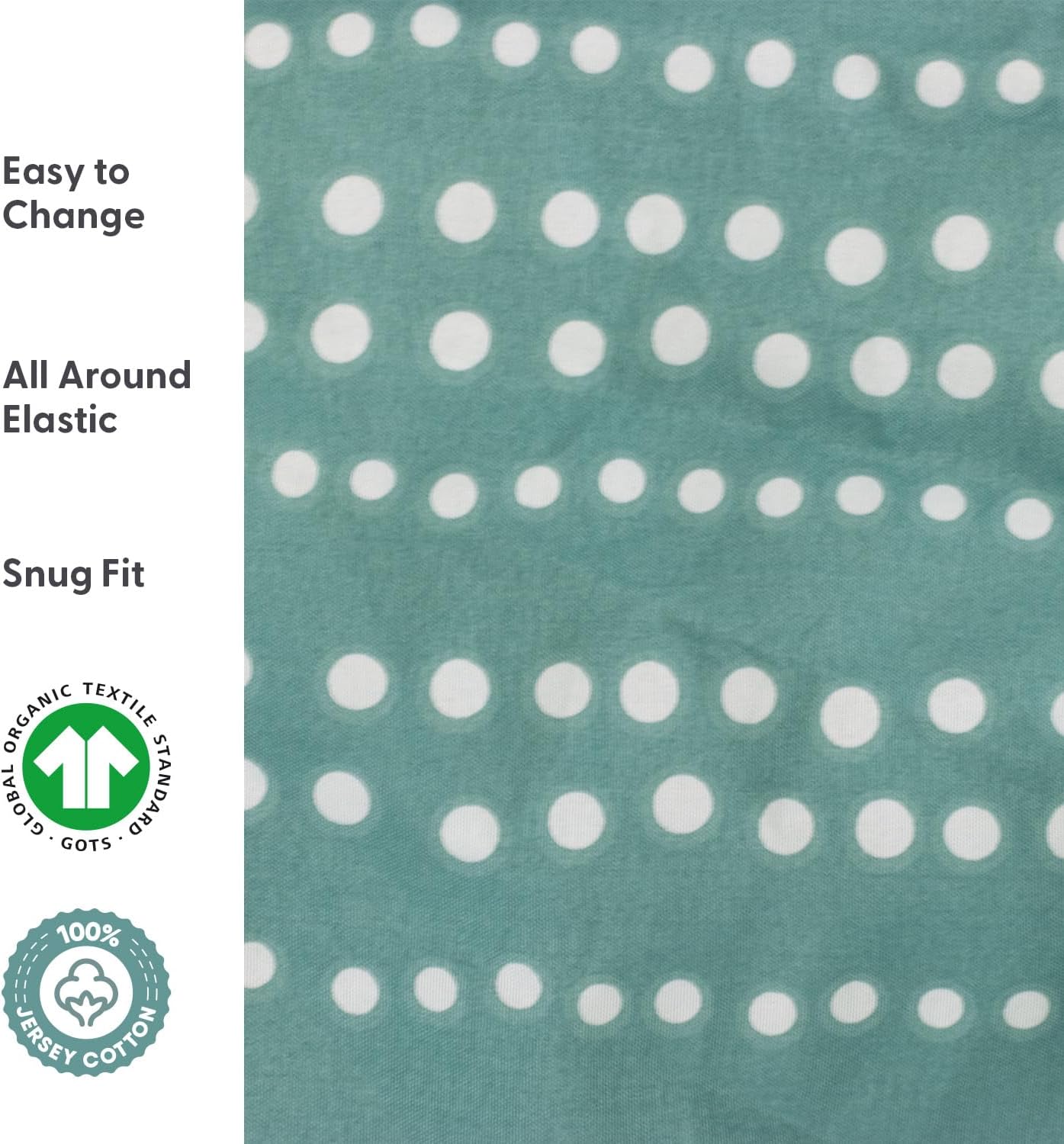 The Peanutshell Baby Bassinet Sheets 4-Pack for Boy - Soft, Oval & Fitted Baby Boys Sheet, Rectangle, Fitted Covers for Crib, Halo Bassinet Mattress - Green Dino