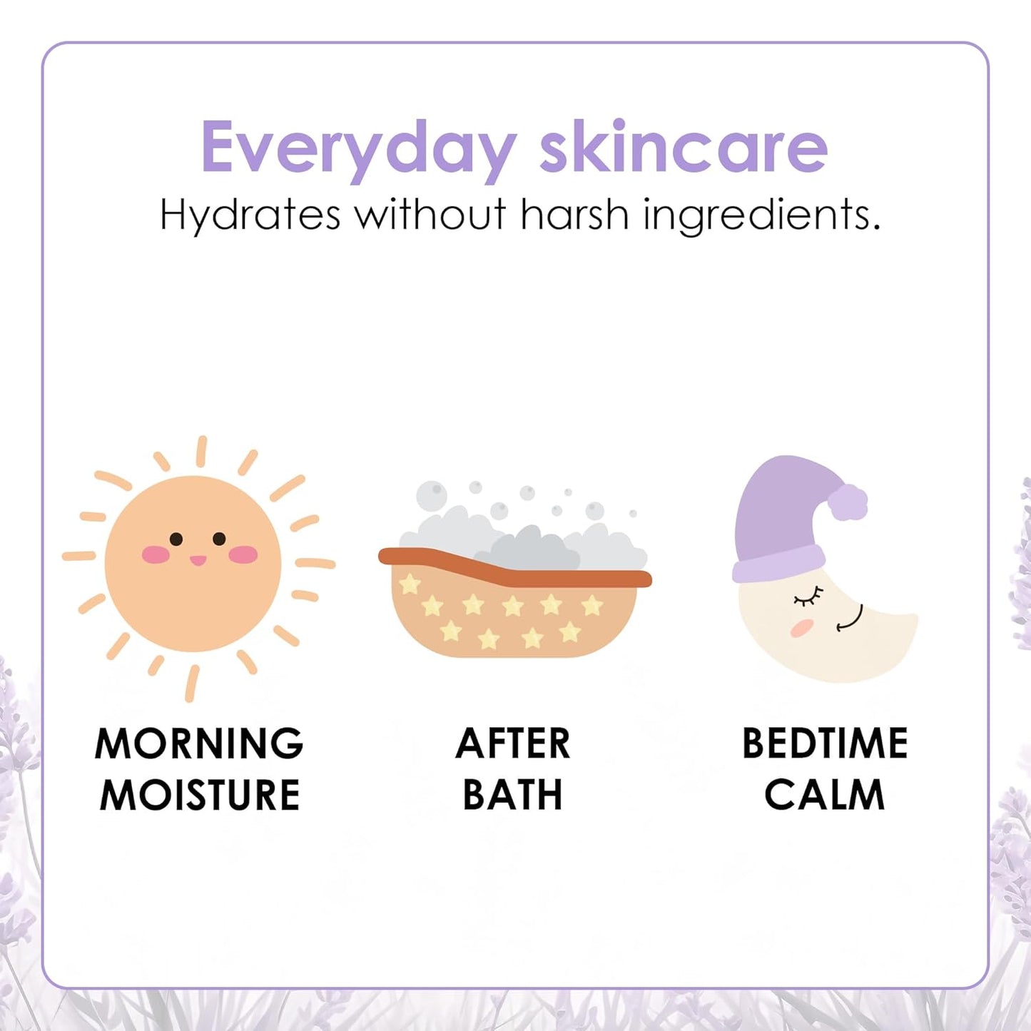 TruKid Lavender Cream - Sensitive Skin Baby Lotion for Newborns, Babies & Toddlers, All Natural Ingredient Skin Care for Kids Enriched with Shea Butter, Cocoa, Grape Seed Oil & Vitamin E, 3.4oz