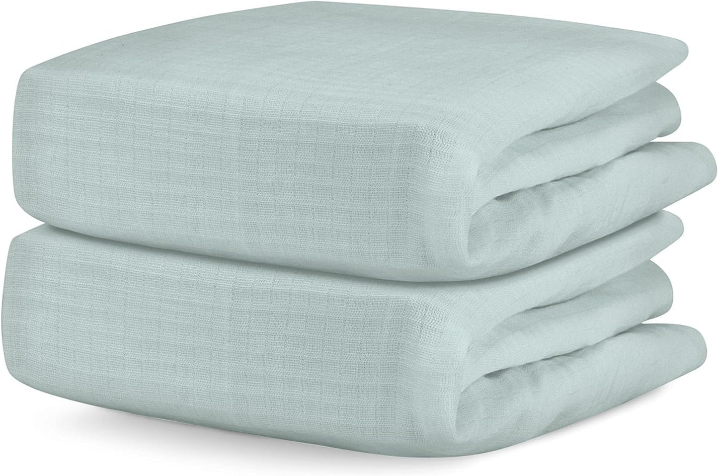 Newton Baby Fitted Single Layer Crib Sheet (2-Pack) - Ultra Breathable and Soft, Organic Cotton, Fits All Standard Cribs, Sage