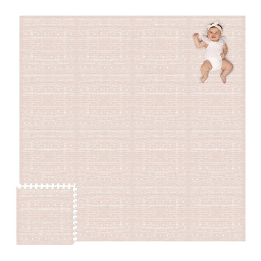Lillefolk Baby Play Mat for Floor – 8x8ft Dusk | Soft Non Toxic Premium EVA Foam Tiles for Tummy Time, Crawling & Playroom – Waterproof Interlocking Floor Mat for Babies & Toddlers (16 Tiles)