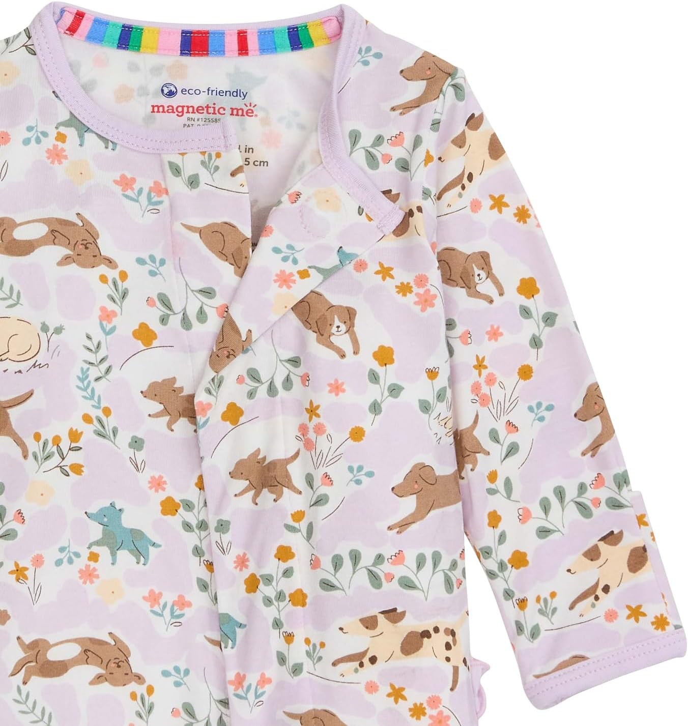 Magnetic Me Girls Modal Magnetic Baby Footie Pajamas | Silky Soft Modal Fabric | Baby Sleepers Available Sizes PRE - 24M