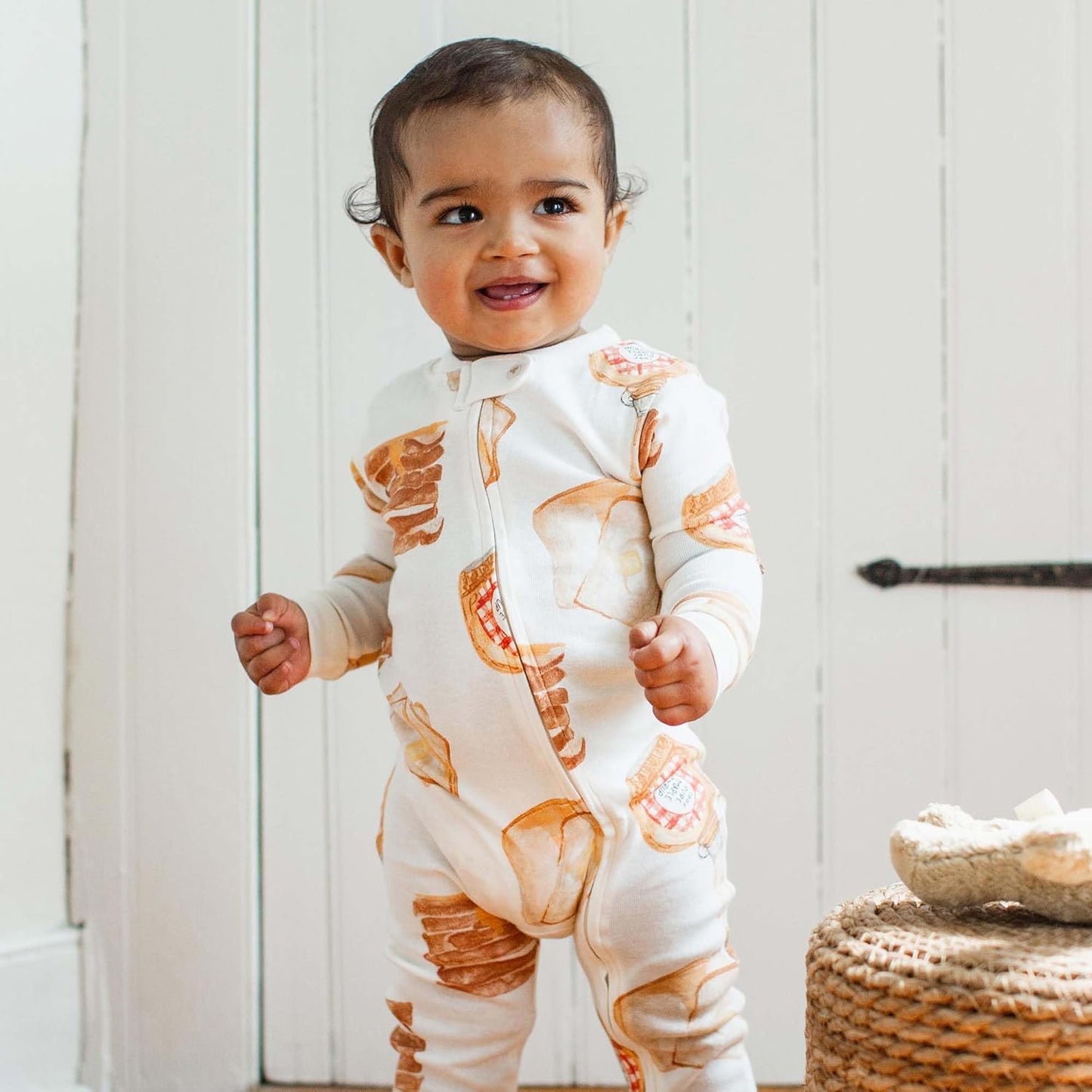 Burt’s Bees Baby Boys' One-Piece Sleep and Play 100% Organic Cotton PJs
