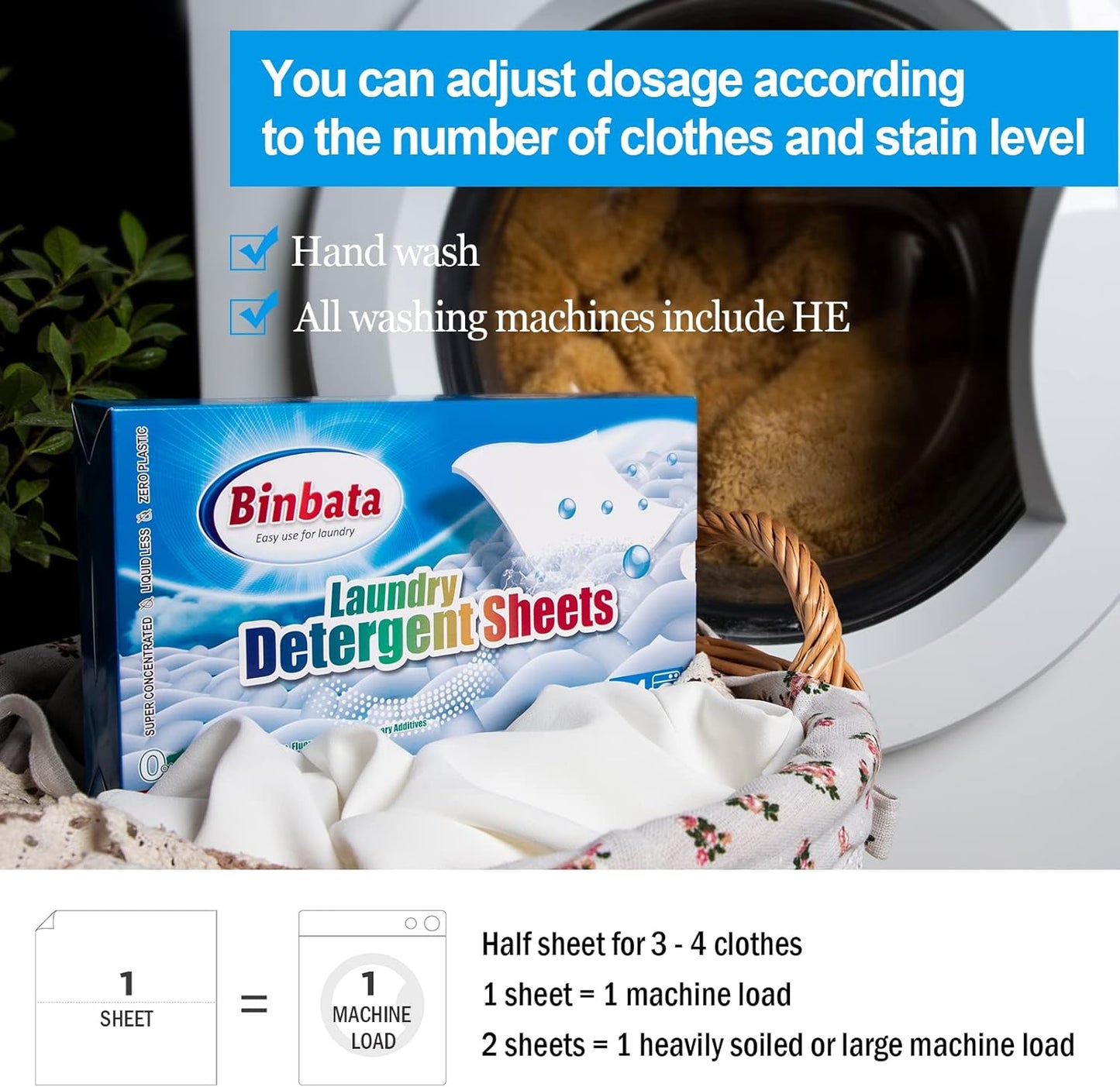 Laundry Detergent Sheets, 200 Count, Fragrance Free, Unscented, Eco-Friendly, Hypoallergenic, Biodegradable, Plastic Free, Liquidless, Suitable for Sensitive Skin