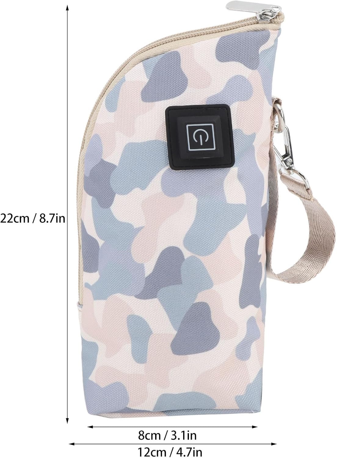 Portable Travel Baby Bottle Warmer, USB Milk Warmer Bag with 3 Temperature Settings, Constant Temperature Heat Keeper, Fits Most Bottles, for Home, Car, Hiking, Shopping