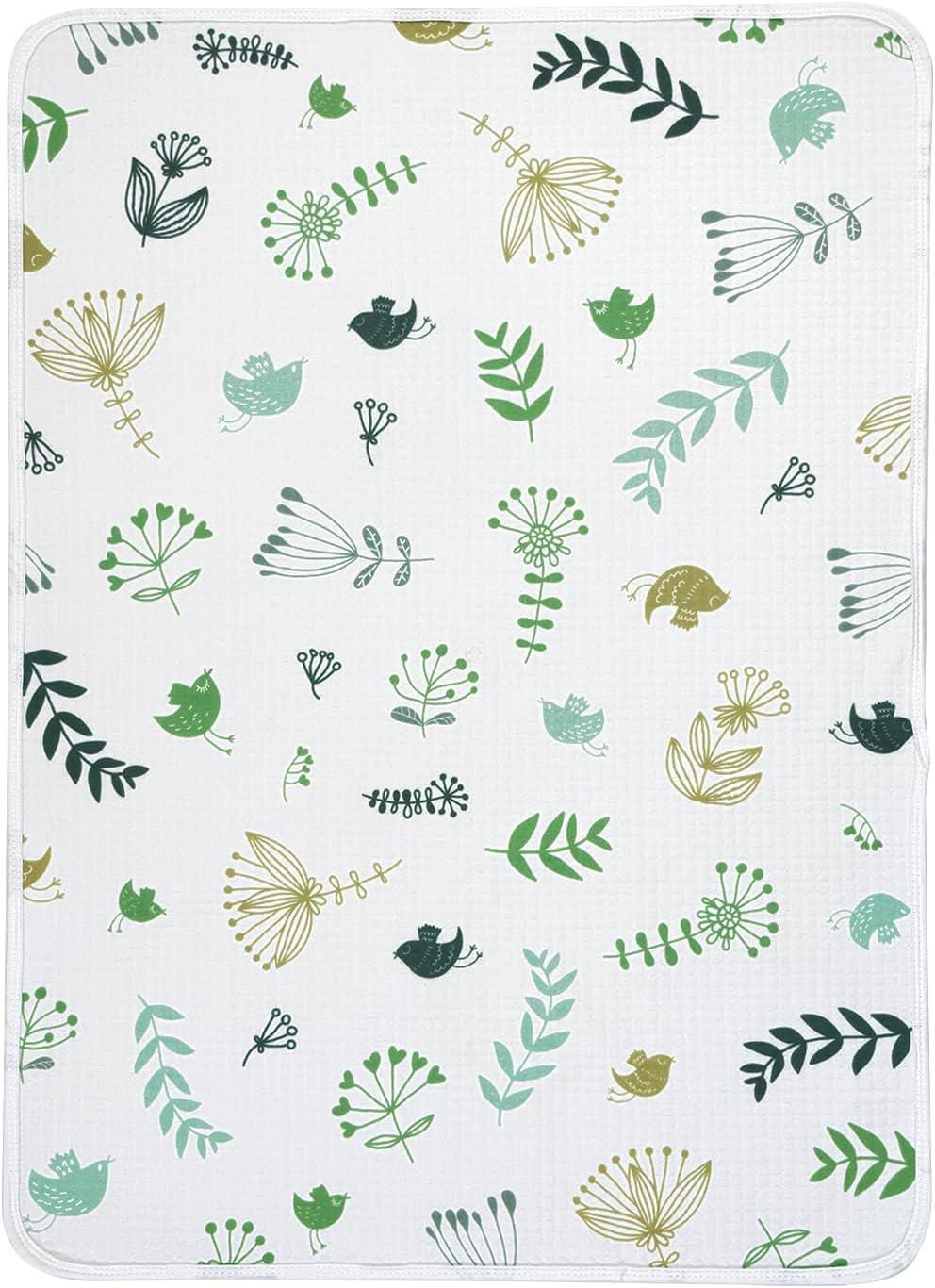 haakaa Waterproof Changing Pad Liners, 100% Cotton, Soft & Breathable (1pc, 19.5" x 27.5" Spring Breeze)
