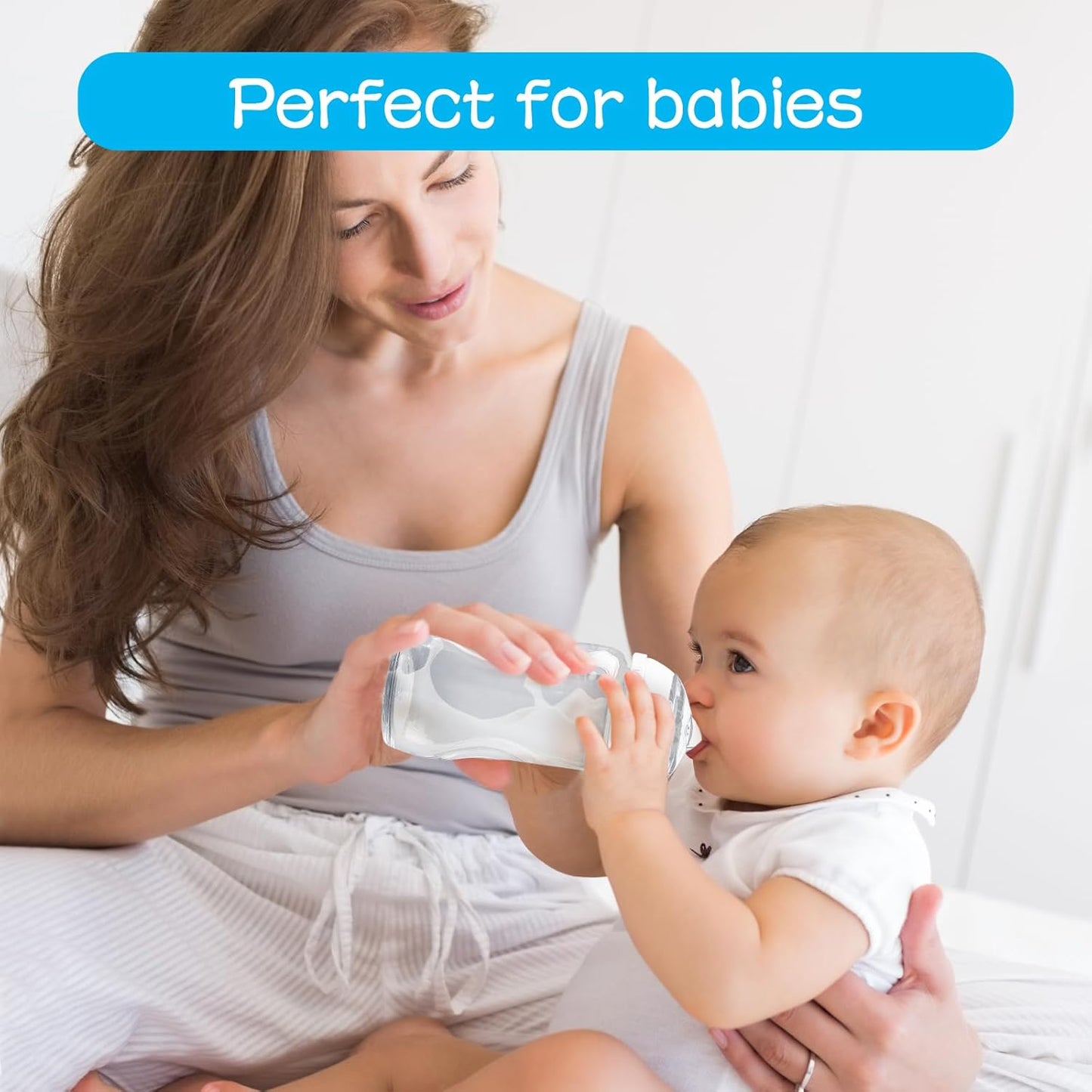 4-Count Silicone Bottle Nipples for Natural Start Anti-Colic Bottles & Advanced Anti-Colic Bottles & C to Natural Bottles and NUK Simply Natural Bottle, Anti-Colic Valve, Fast Flow, 6m+