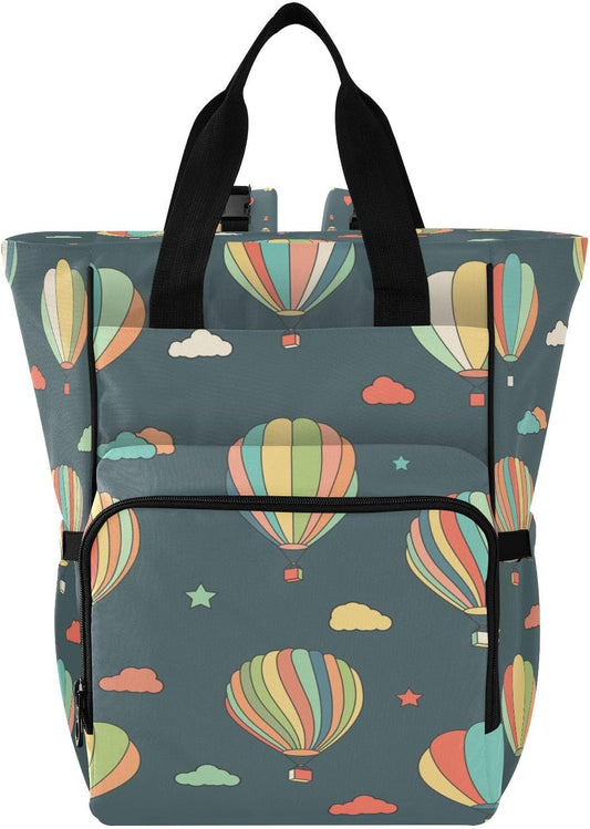 Hot Air Balloon Diaper Bag Backpack, Mommy Bag, Multifunctional Diaper Bag, Travel Backpack, Large Capacity Diaper Bag