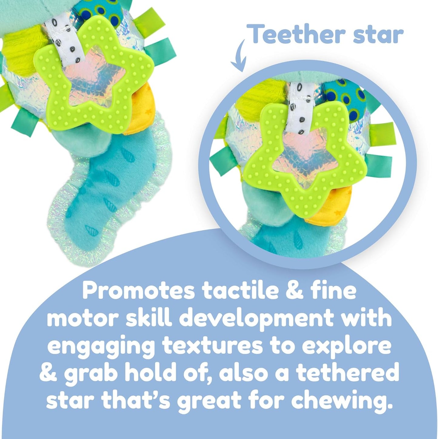 Lamaze Clip On Car Seat and Stroller Toy - Alise The Axolotl - Crinkle Car Seat Toys and Stroller Toys - Sensory Toys for Babies - Baby Gifts and Toddler Stocking Stuffers - Ages 0 Months and Up