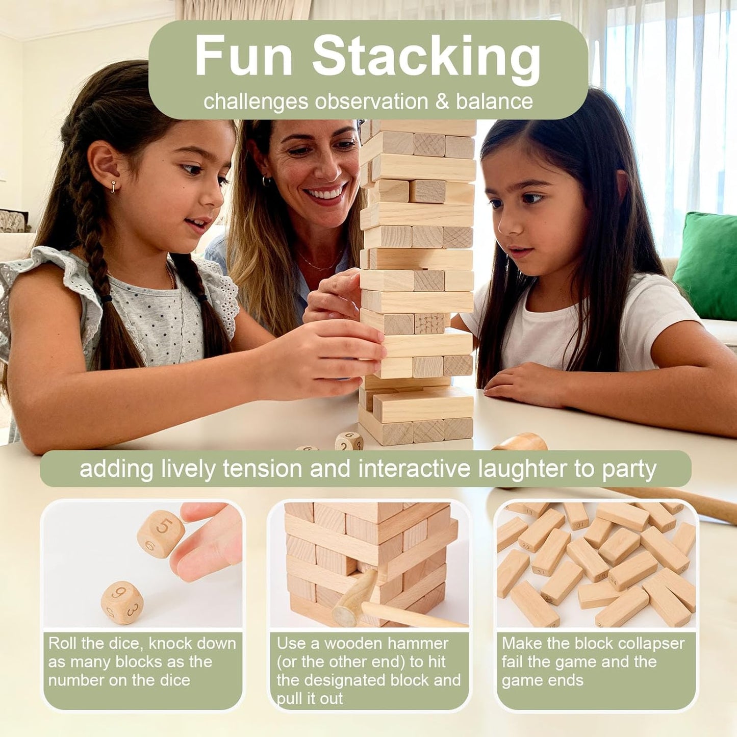 101Pcs Baby Shower Games Blocks to Decorate Kit, Baby Shower Ideas Activities for Stacking, Building & Drawing, Suitable for Boy Girl Party Game, Decorations, Favors