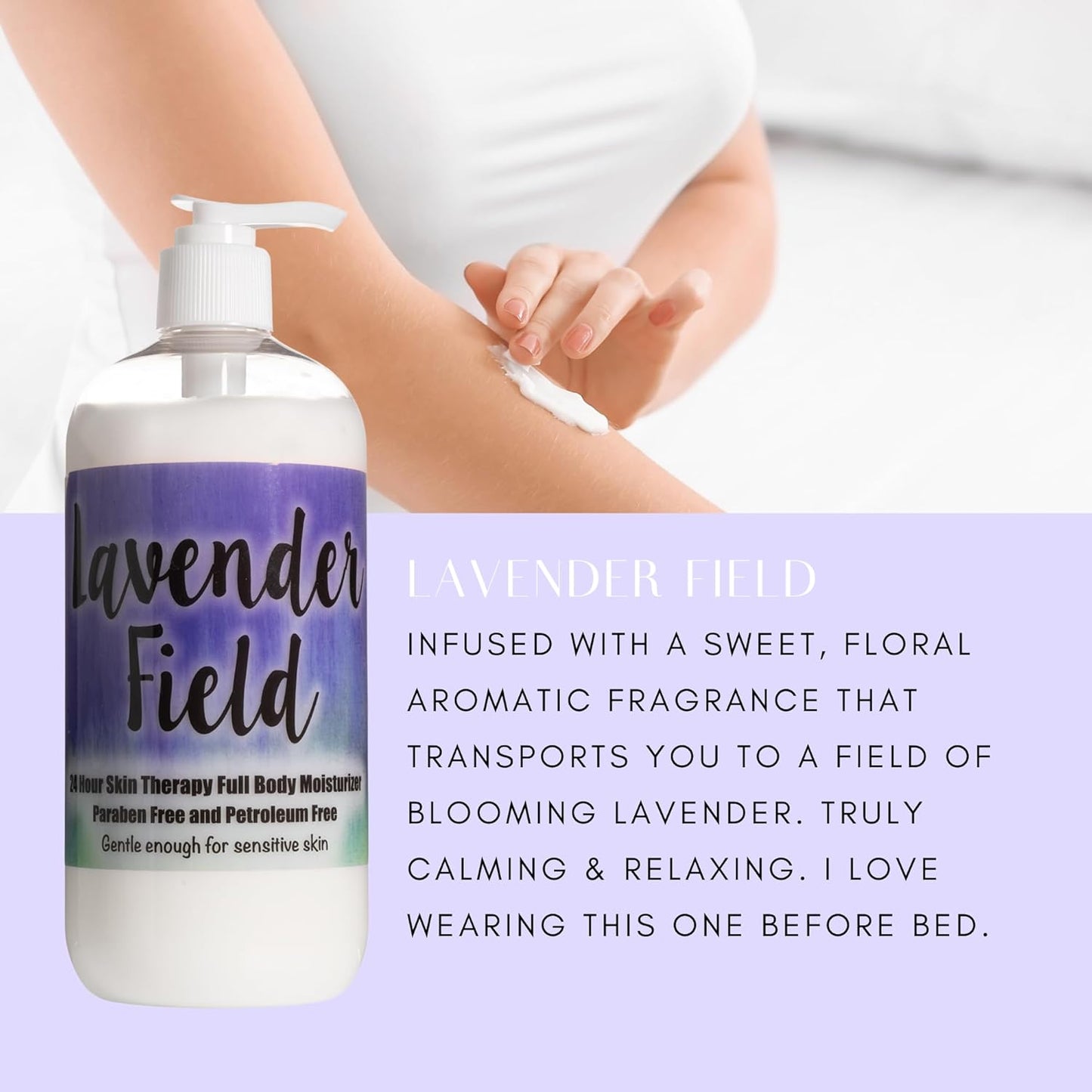 The Lotion Company 24 Hour Skin Therapy Lotion Combo Kit, Lavender Field