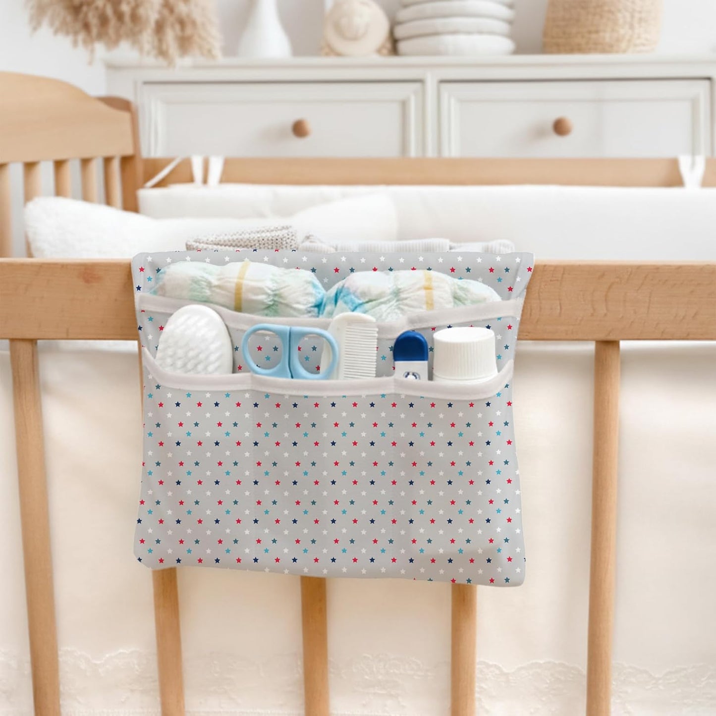 HAMUR Baby Diaper Bag Organizer – Travel-Friendly, Compact & Foldable | Stroller Pouch for Newborn Essentials – Must-Have for Boys & Girls (Space)