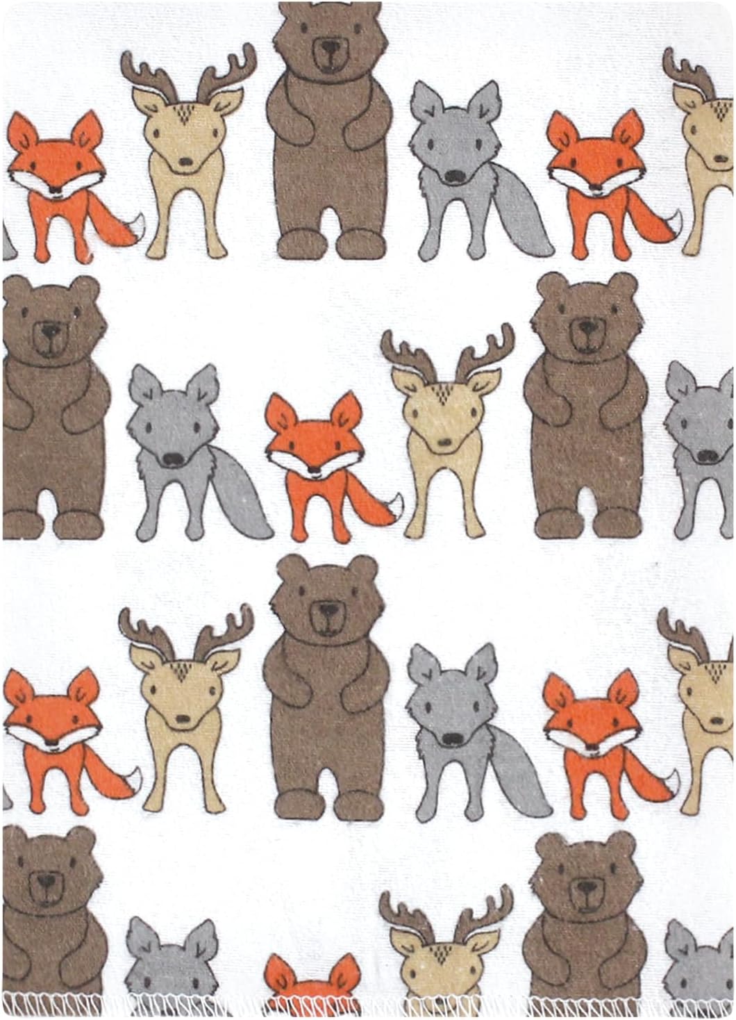 Luvable Friends Hudson Baby Flannel Burp Cloths 12pk, Woodland Bloom