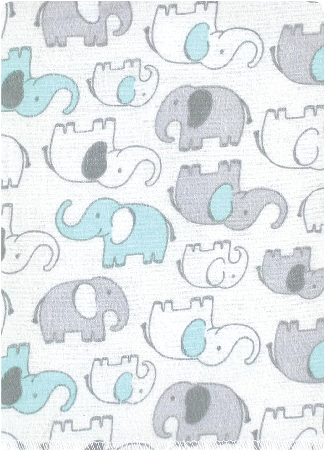 Luvable Friends Hudson Baby Flannel Burp Cloths 12pk, New Elephant