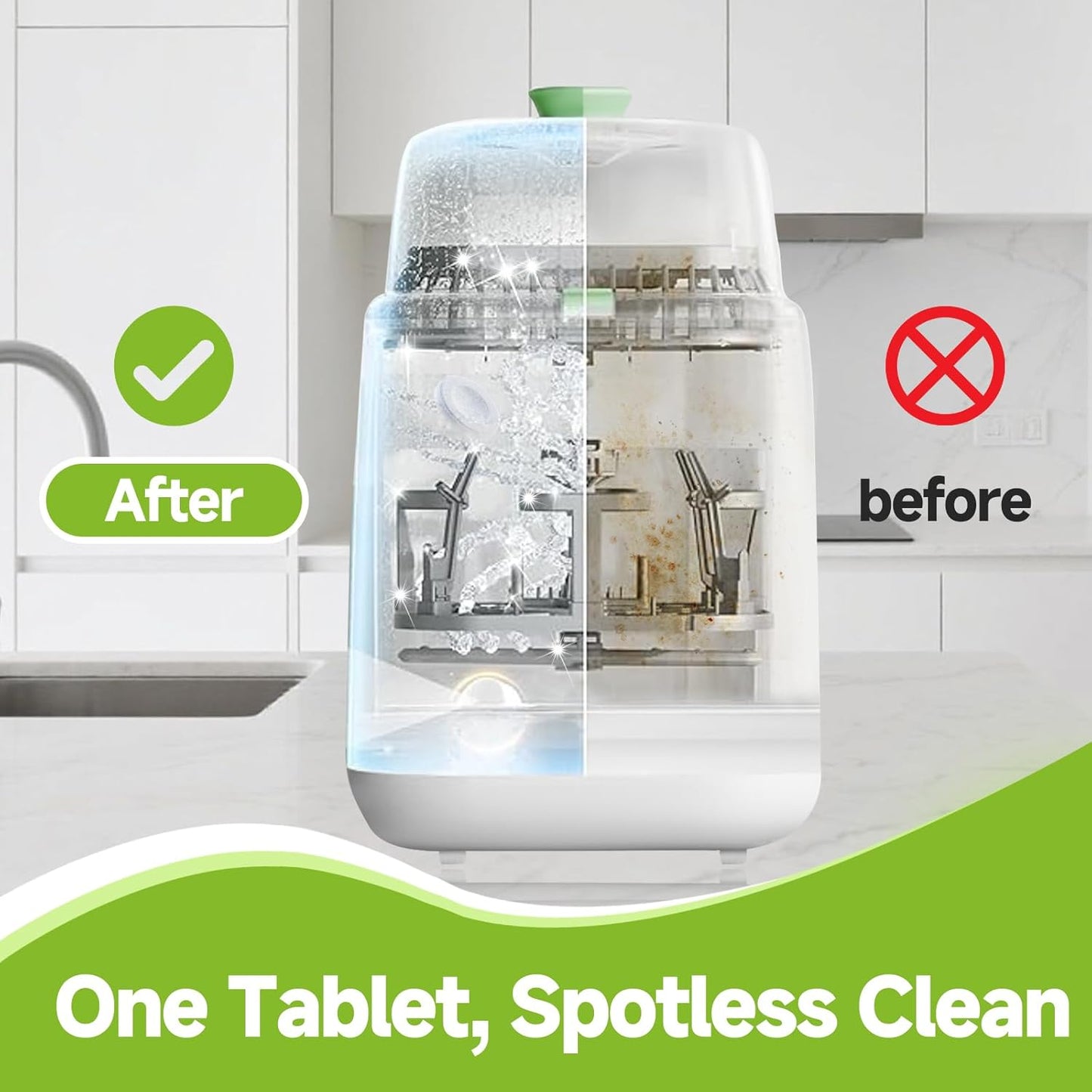 40PCS Baby Bottle Washer Tablets Compatible with Momcozy,Baby Safe Superior Strong Cleaning Bottle Washer Tablets Compatible with Momcozy