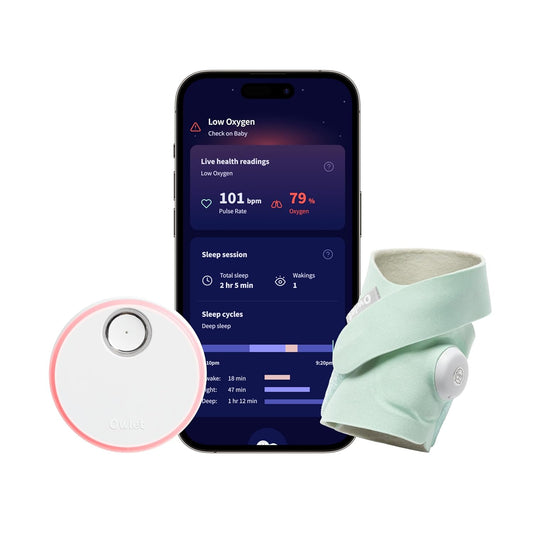 Dream Sock – Smart Wearable Baby Monitor - Infant Pulse Oximeter Tracks Oxygen & Heart Rate | Parents Receive Alerts, Sleep & Health Insights via App | FDA Cleared
