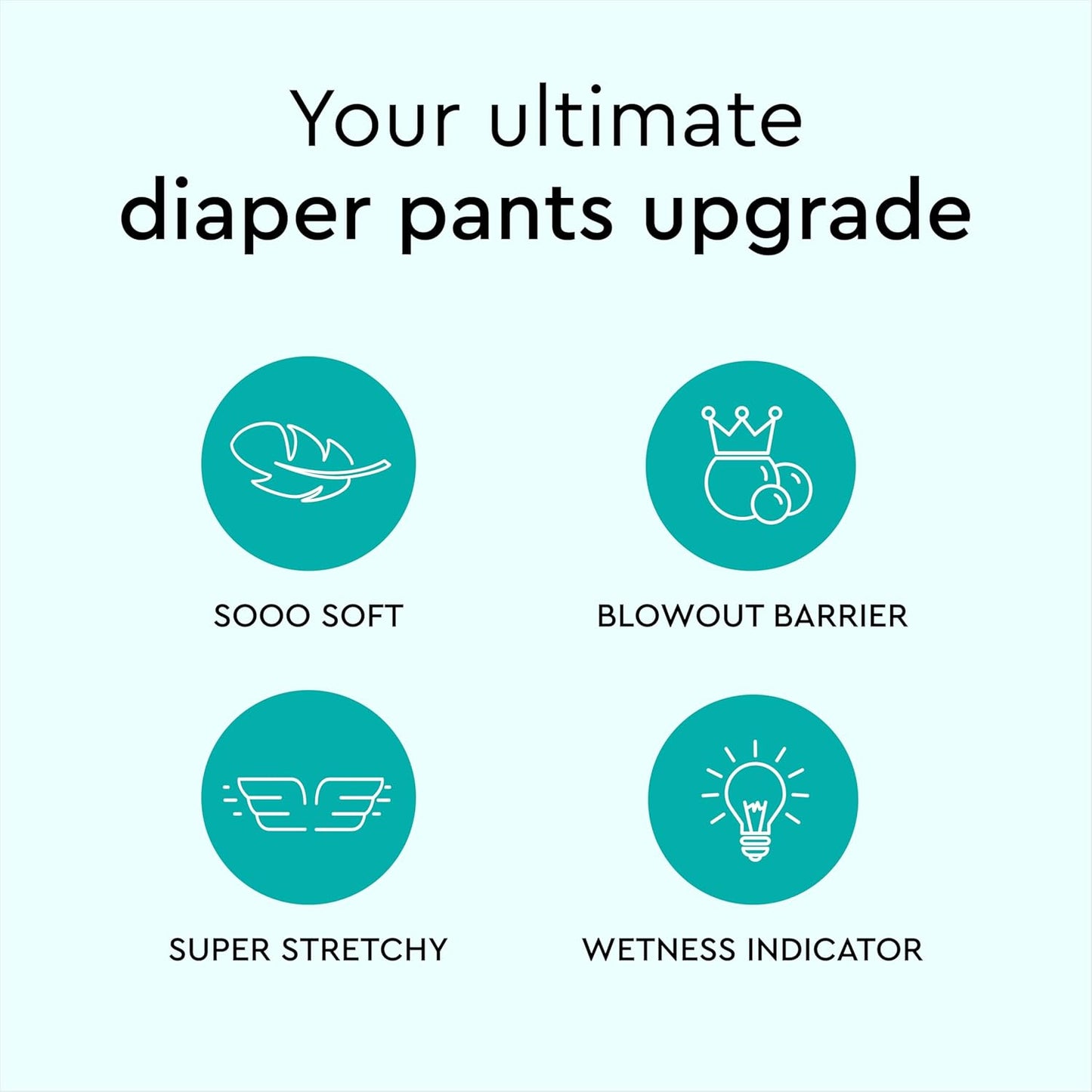 LILLYDOO Diaper Pants Toddlers - Size 7 (33+ lbs), Half-Monthly Supply (51 Count), Skin-Friendly, Ultrasoft, Chlorine-Free, Snug Fit & Absorbent Pull On Diapers