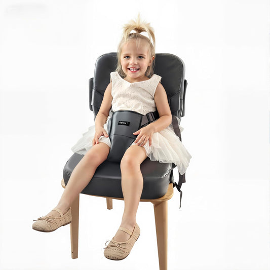 Booster Seat for Kitchen Chair, 15.7"x15.7"x3.9" Portable High Back Booster Seat for Dining Table, Highchairs & Booster Seats, Waterproof Easy Clean Cushion for 1.5 to 6 Year Old