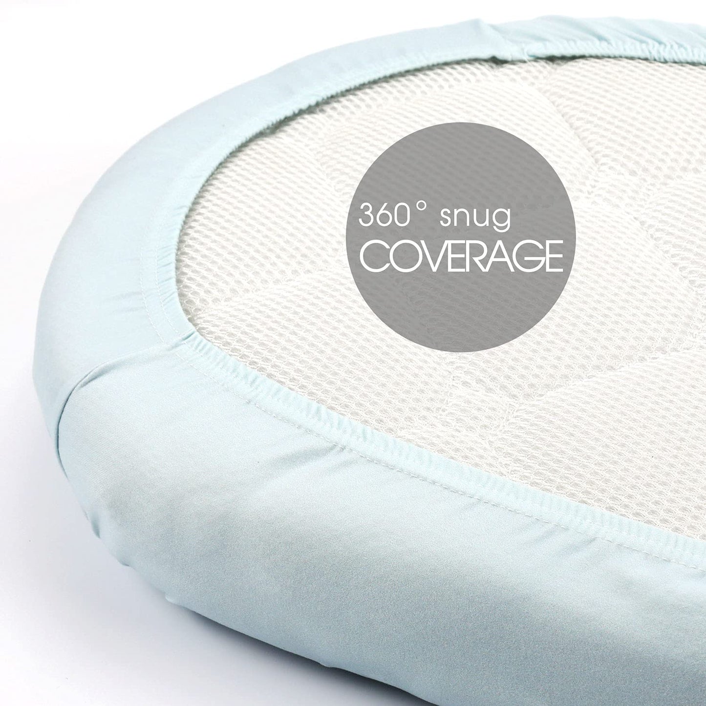 Stretchy Ultra Soft Fitted Bassinet Sheet Set 2 Pack, Universal Fit for Bassinets Baby Cradle Moses Basket Oval Rectangle Pad/Mattress, Lovely Whale Bassinet Sheets