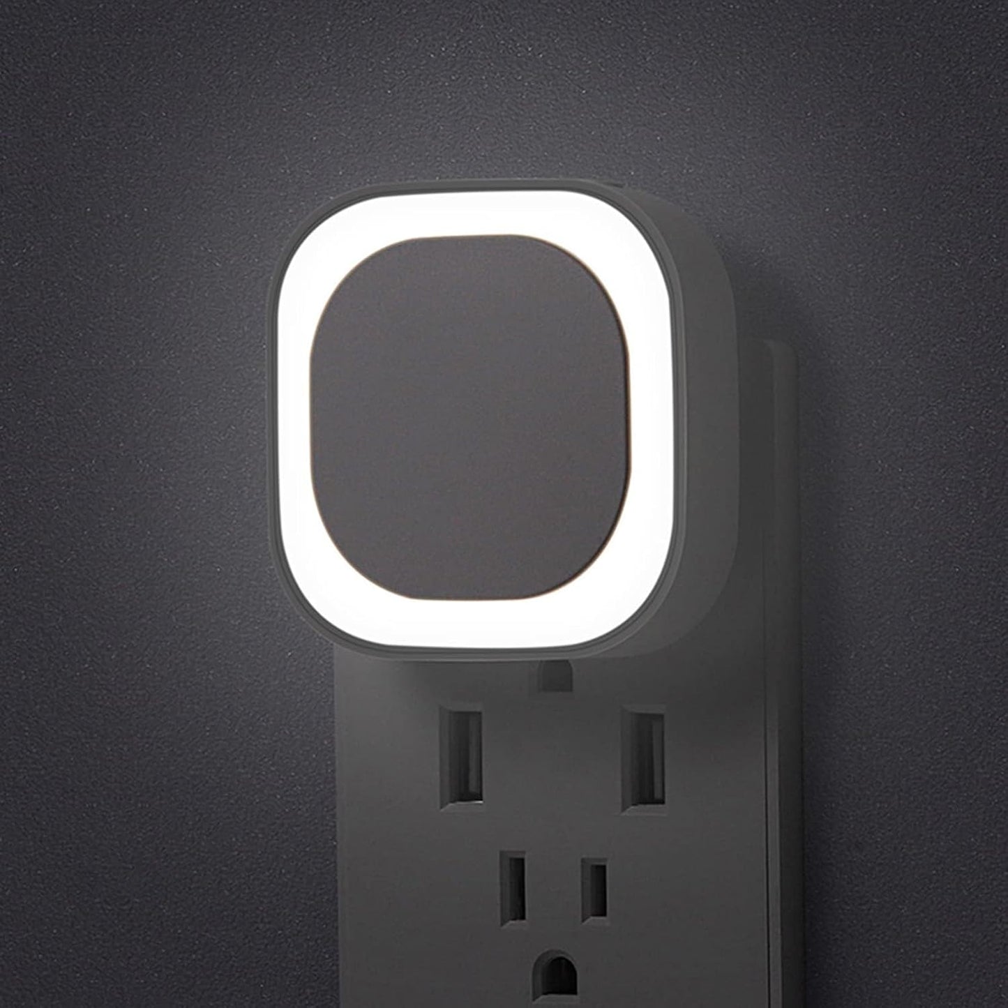 2 Pack Daylight White Night Light, Gentle Eye-Care with Dimmable Wide-Glow & Indirect Reflection, Auto Dusk to Dawn Sensor, Plug in for Kitchen Counter, Garage Workshop, Laundry, Hallway