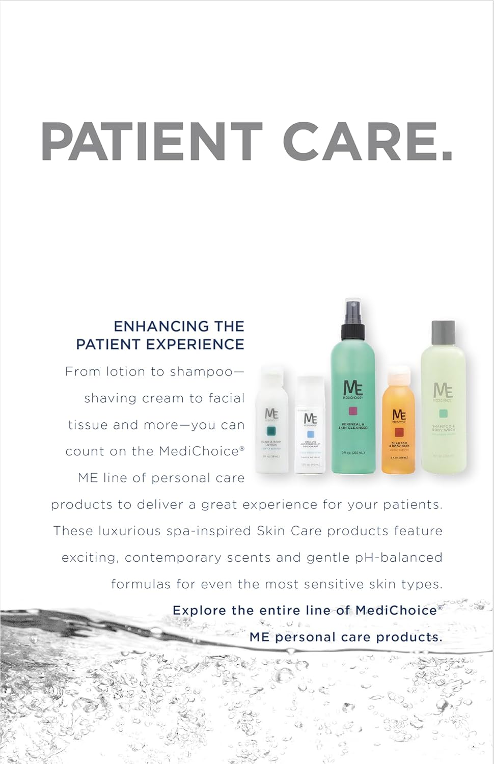 MediChoice No-Rinse Shampoo and Body Wash - Formula for Hair and Skin, Rinse Free and Easy to Use, Perfect for Travel 2 oz. PC9020 Case 144