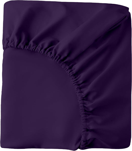 HBHLFZ Crib Sheets for Boys, Girls, 28x52 Inch Fitted Crib Sheet - 8 Inch Deep Pocketed Fixed Sheet - Soft and Comfortable Microfibre - Fits Standard cot and Toddler mattresses, Purple