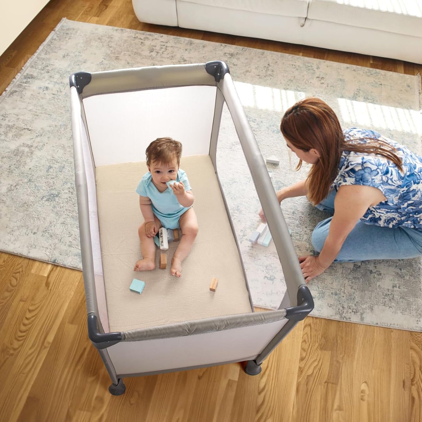 lulumoon Pack N Play Sheets: Soft & Breathable Playard Sheets for Boys and Girls - Fitted for Most Pack N Play and Playard Mattress