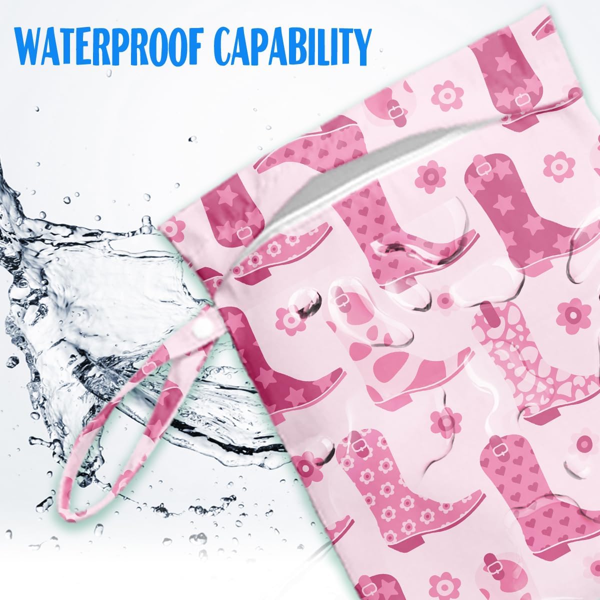 Wet Bag for Baby Swimsuit Dirty Clothes Diaper Yoga Gym, Wet Dry Bag, Beach Vacation Essential for Travel Poor Bathing Baby Items