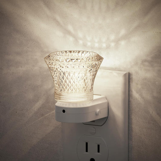 JandCase LED Night Light Plug in, Night Lights Plug into Wall [2 Pack] with Dusk to Dawn Light Sensor, 5000K Daylight White Night Light, Adjustable Brightness Nightlight for Kids Bathroom Bedroom