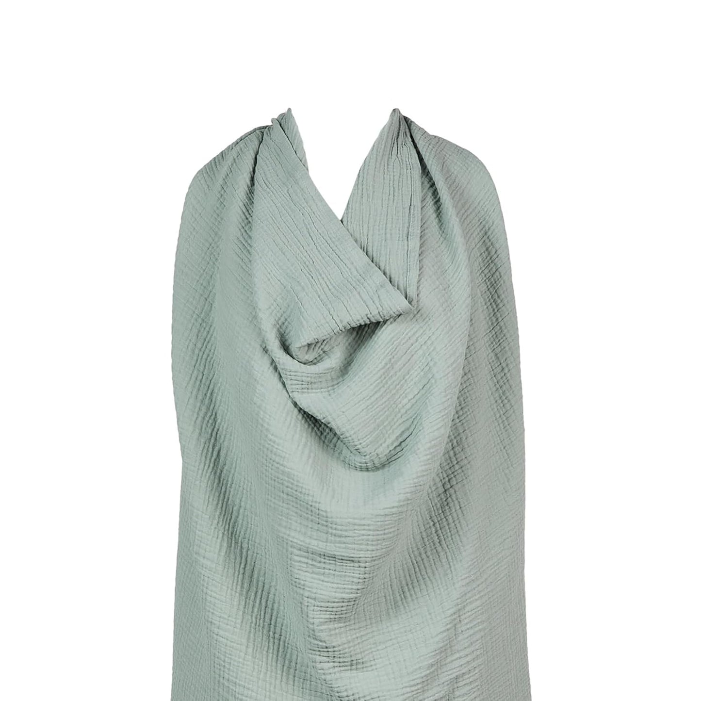 snuggle me® Nursing Cover - 100% Organic Cotton Muslin Nursing Cover Up for Breastfeeding with a BPA-Free Silicone Teether Ring, Ultra-Soft & Lightweight (33.5″ × 39.4″)