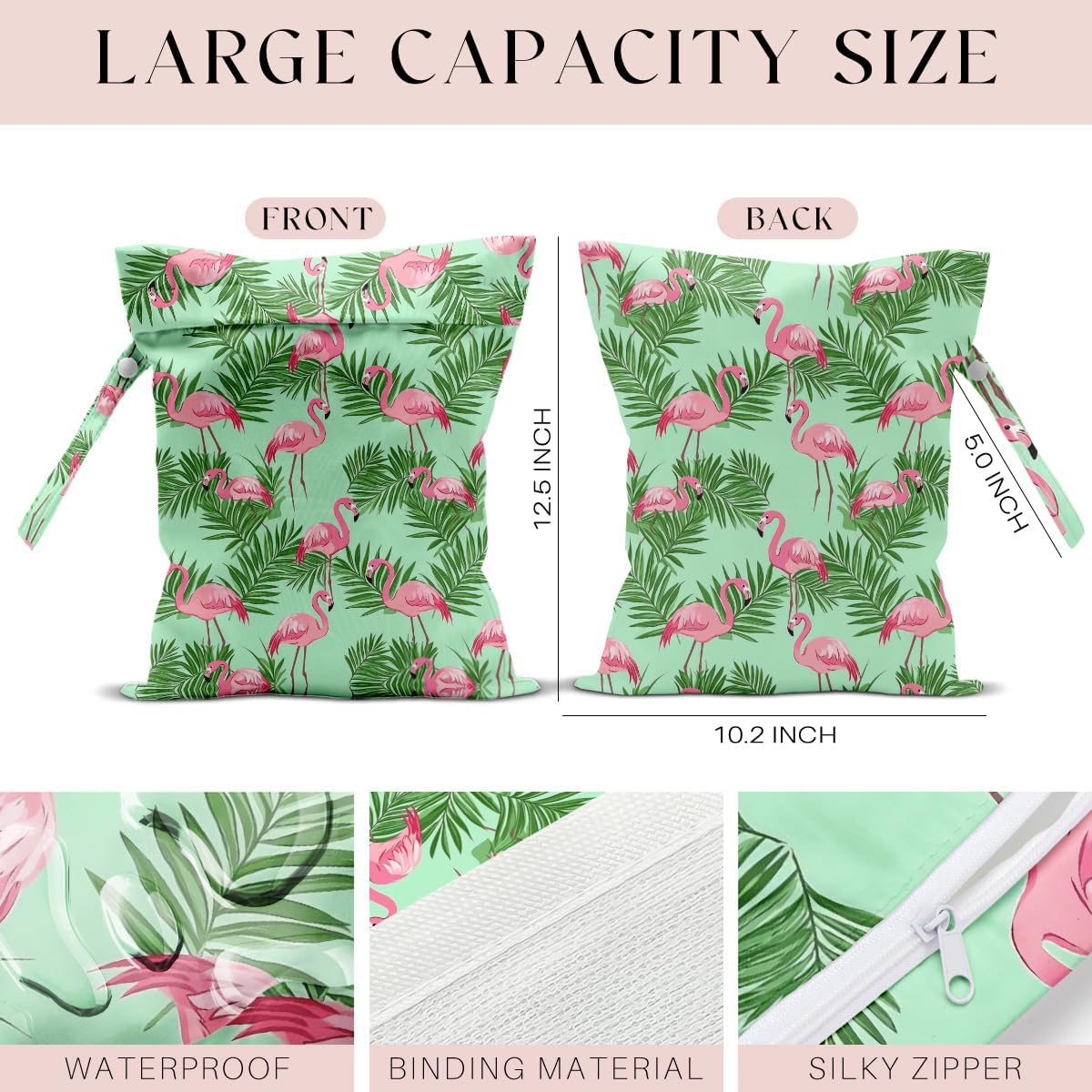 4 Pack Wet Bag for Swimsuit, Beach Travel Essentials Wet Dry Bag, for Sunscreen Toiletry Dirty Clothes Yoga Gym Diaper, Friend Summer Beach Vacation Gifts. Land, sea and air