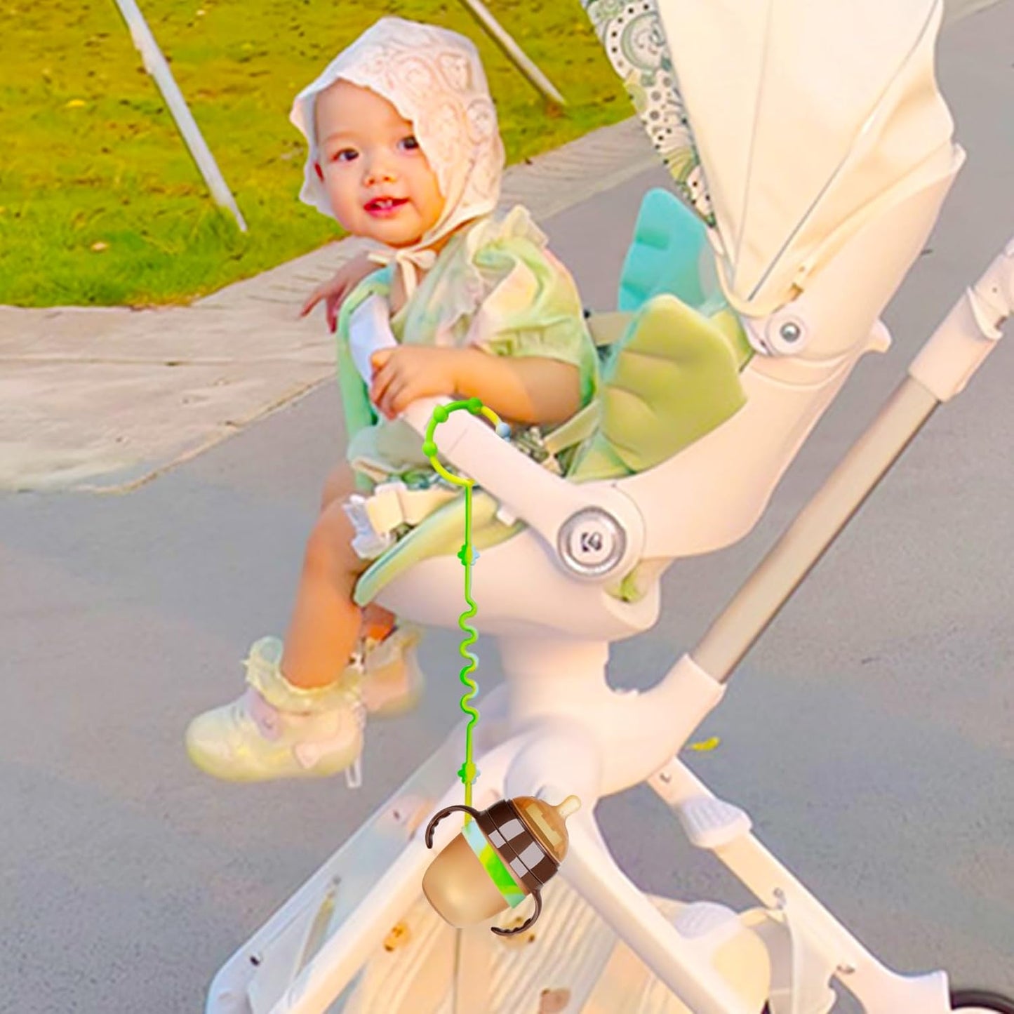 RTMOK Silicone Pacifier Clip,Applies to Car Seat,High Chair,Stroller Accessories,Cribs,Rocking Chair