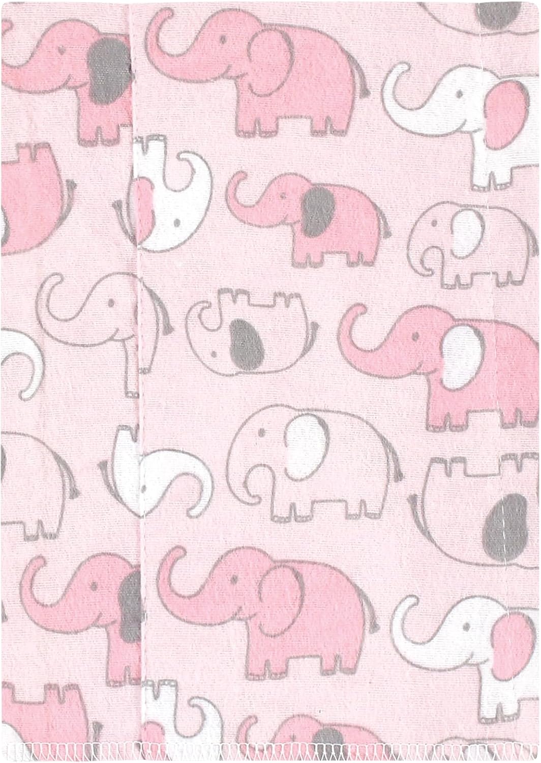 Luvable Friends Hudson Baby Flannel Burp Cloths 4pk, Pink Elephant Parade